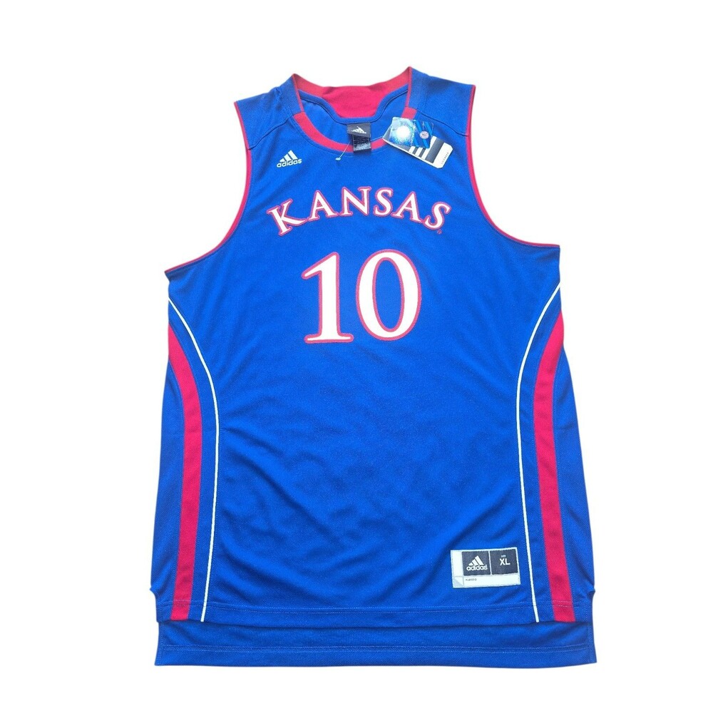 Adidas Kansas Jayhawks #10 Basketball Jersey XL